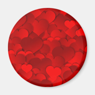 Red Hearts Texture Magnet