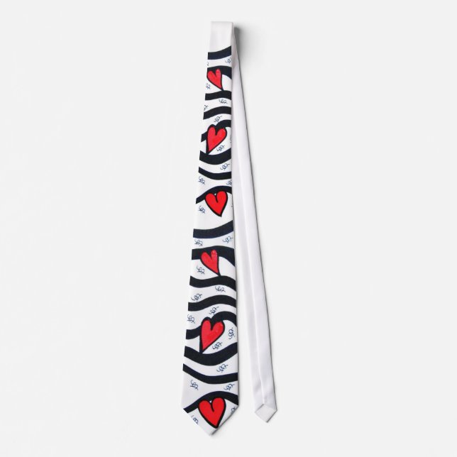 Red Hearts Tie (Front)
