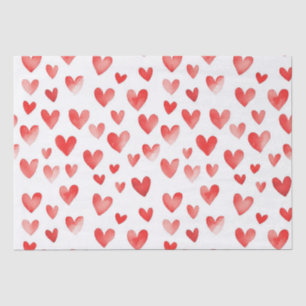Red Hearts Tissue Paper