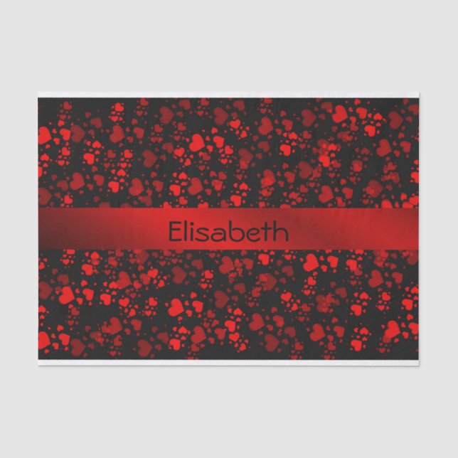 red hearts tissue paper (Front)