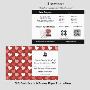 Red Hearts Valentine's Day Business Promotion  Flyer