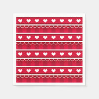 Red Hearts Valentine's Day Pattern