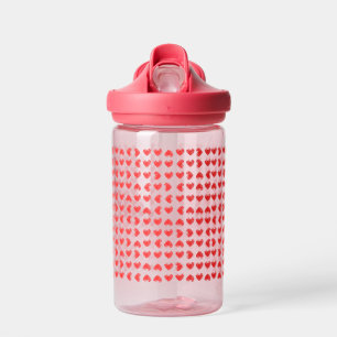 Red Hearts Water Bottle