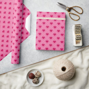 Red Hearts  Wrapping Paper