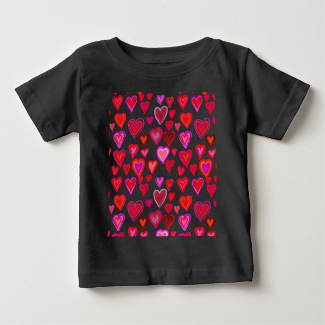 Red hearty design T-Shirt (Front)