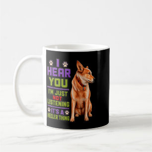 Red Heeler Farm Dog Sunset Australian Cattle Dog Coffee Mug