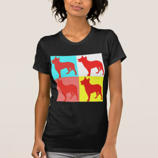 Red Heelers Colour Wall T-Shirt