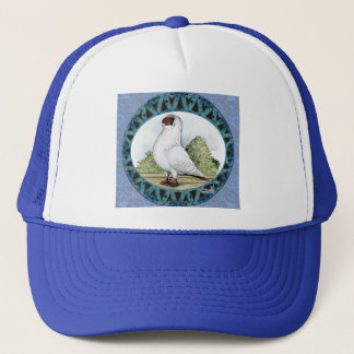 Red Helmet Pigeon Design Trucker Hat