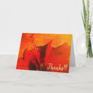 red hibiscus 1-18 greeting card