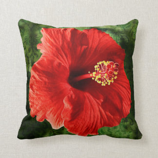 Red Hibiscus Cushion