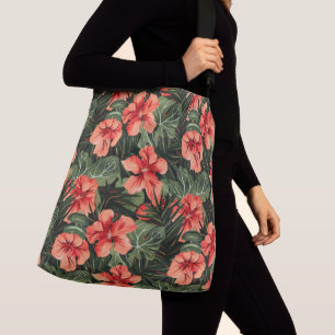 Red Hibiscus Flowers Tote Bag