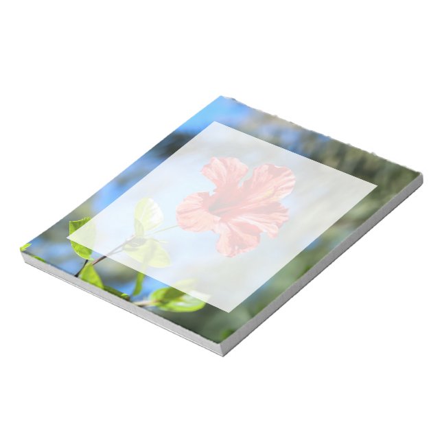 Red Hibiscus Notepad (Rotated)