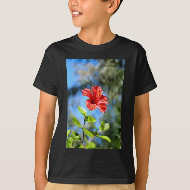 Red Hibiscus T-Shirt (Front)