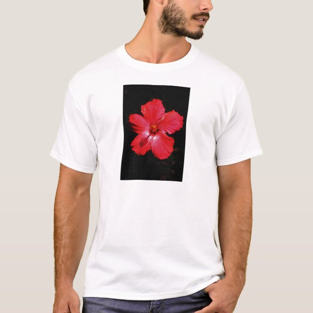 Red Hibiscus T-Shirt (Front)