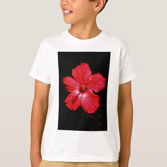 Red Hibiscus T-Shirt (Front)