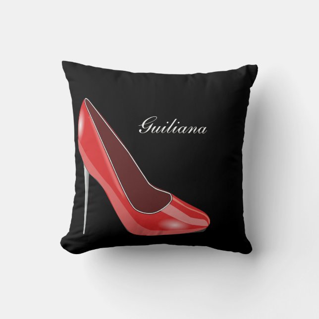 Red High Heel Cushion (Front)
