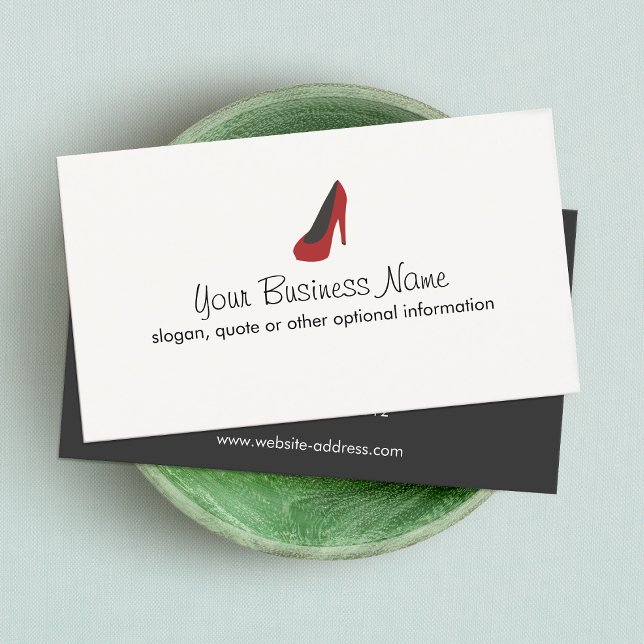 Red High Heel Shoe Business Card (Creator Uploaded)