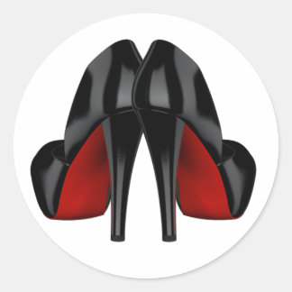 Red High Heel Shoe Stickers