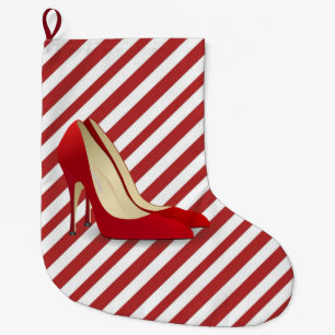 RED HIGH HEELS CHRISTMAS STOCKING