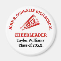 Red High School Cheerleader Personalised