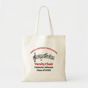 Red High School Choir Customisable Tote Bag