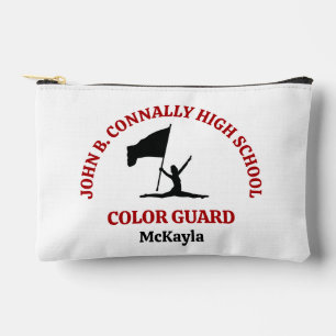 Red High School Colour Guard Personalised Accessory Pouch