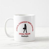Red High School Drill Team Dancer Personalised