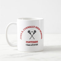 Red High School Lacrosse Team Personalised