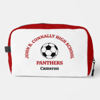 Red High School Soccer Team Personalised