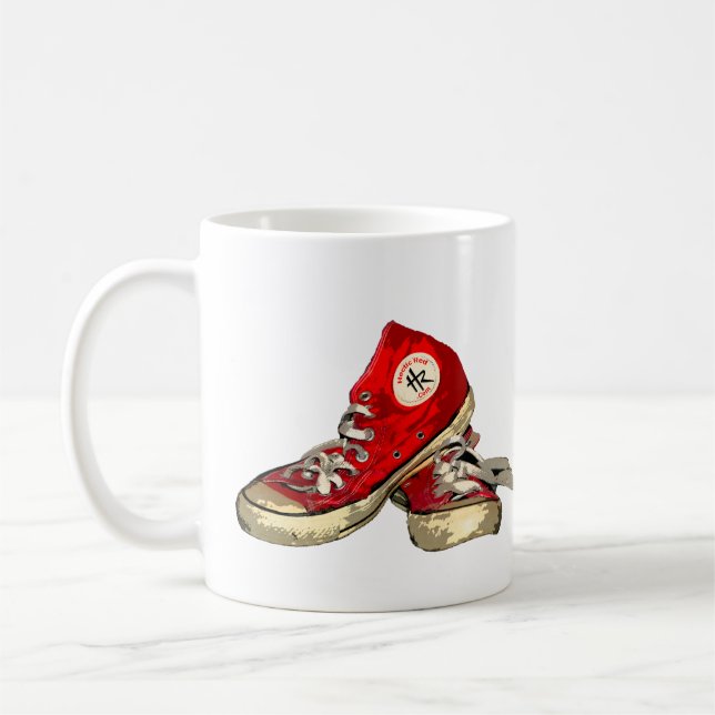 Red Hightops Sneaker Mug (Left)