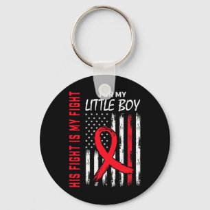 Red His Fight Son Little Boy Heart Disease Usa Fla Key Ring