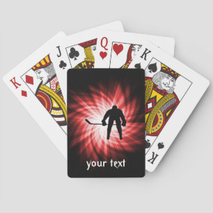 Red Hockey Playing Cards
