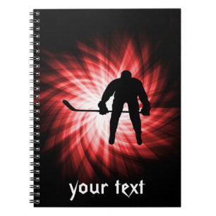 Red Hockey Spiral Notebook