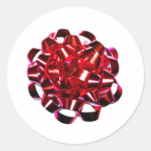 Red Holiday Bow Christmas Season Envelope Seals