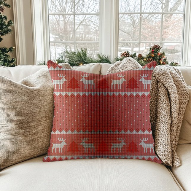 Red Holiday Cushion (Creator Uploaded)