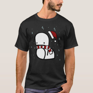 Red Holiday Dino Worm T-Shirt