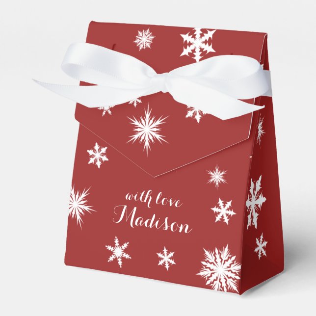 Red Holiday Gift Box (Front Side)