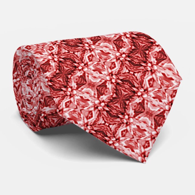 Red Holiday Neck Tie (Rolled)