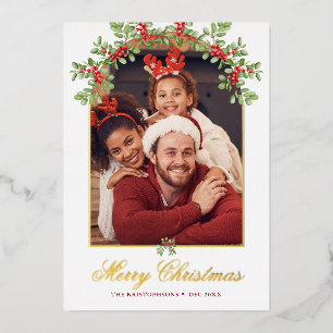 Red Holly Berry Arched Photo