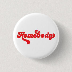 Red Homebody Vintage Type 3 Cm Round Badge