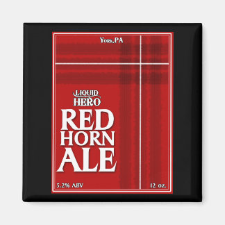 Red Horn Ale Label Magnet