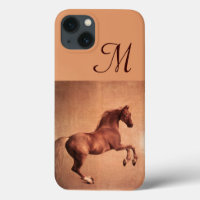 RED HORSE ,Antique Pink Monogram