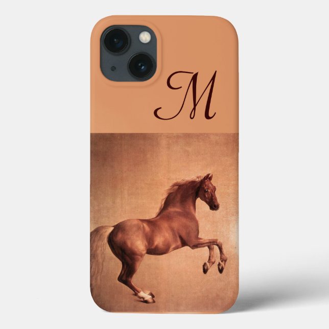 RED HORSE ,Antique Pink Monogram Case-Mate iPhone Case (Back)