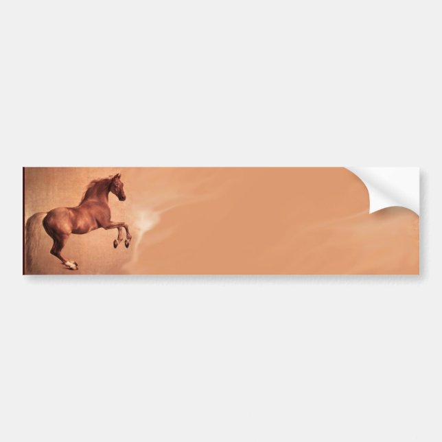 RED HORSE BUMPER STICKER (Front)