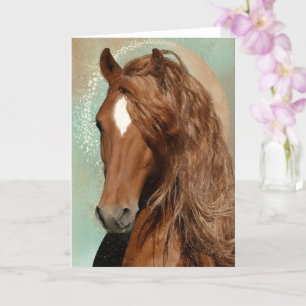 Red Horse - Greeting Card