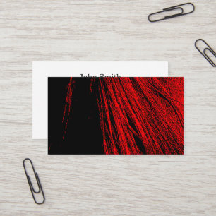 Red Horse Mane Abstract Business Cards