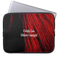 Red Horse Mane Abstract Laptop Sleeve