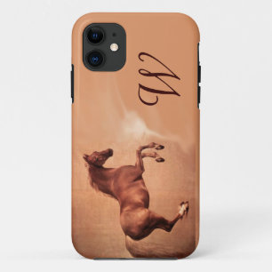 RED HORSE Parchment Monogram Case-Mate iPhone Case