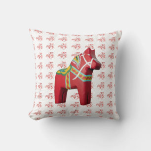 Red Horses Pillow