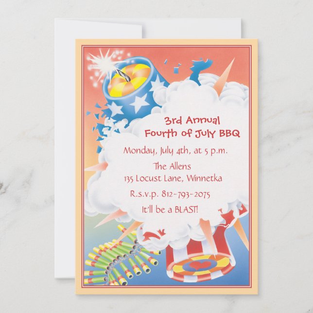 Red Hot & Blue © Invitation (Front)
